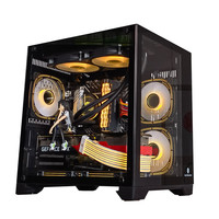 玩嘉 孤勇者MINI白电脑机箱台式机MATX海景房240一体水冷全侧透ITX桌面 孤勇者MINI黑