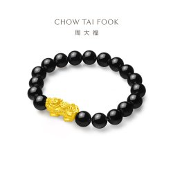 周大福男士 足金黄金貔貅手链 EOR203