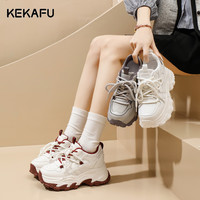 珂卡芙 女士厚底增高运动休闲鞋 KKF26A8010-1
