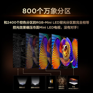TCL Q9M Pro系列 75Q9M Pro 液晶电视 75英寸 伸缩挂架