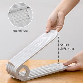 景湛 省空间 鞋托架 活力橙12个装【防滑可调节/可放46码以内的鞋】