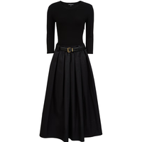  VERO MODA 拼接 女士连衣裙 腰带 黑色