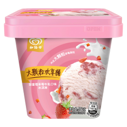和路雪 甜查理草莓牛乳口味冰淇淋 550g