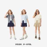 navigare 意大利小帆船 女童短袖 夏季开衫针织衫