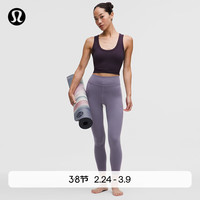  lululemon/露露乐蒙 高腰罗纹拼接 女士紧身裤 S