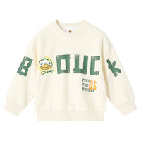 B.Duck/小黄鸭 潮 儿童卫衣 浅米白 120 cm