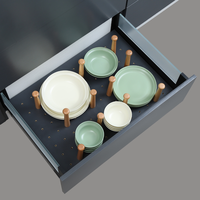 原始原素 厨房抽屉分隔收纳架碗碟分隔架子厨房分隔多功能锅具置物架洞洞板