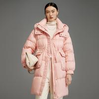 摩凡 高充绒700冬款中长款连帽羽绒服