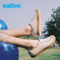 native 成人彩色包头洞洞鞋夏季沙滩鞋男女休闲透气凉鞋