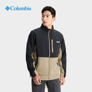  Columbia/哥伦比亚 时尚保暖 男士抓绒外套 013欧美修身版型 鲨鱼黑拼燕麦白 L (180/100A)