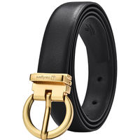  navigare/纳维凯尔 可拆卸裁剪带身 女士皮带 针扣 牛皮扣头 可拆卸裁剪带身