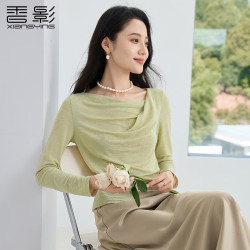 香影 荡领薄款 女士T恤