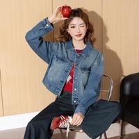 JEANSWEST/真维斯 复古港风 女士牛仔外套