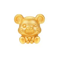 明牌珠宝 黄金转运珠 HAPPY十二生肖手串 HAPPY鼠小版 AFP1055