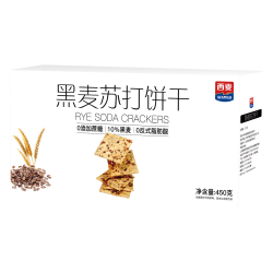 西麦 黑麦苏打饼干 450g/盒 （plus会员免运费）