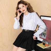  JEANSWEST/真维斯 镂空喇叭袖 女士衬衫