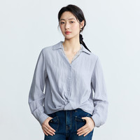 INMAN/茵曼 法式优雅蕾丝V领 女士衬衫
