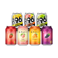 SUNTORY/三得利 低度微醺 预调鸡尾酒 【和乐怡草莓1+白桃1+芒果1+葡萄1】+【-196℃柠檬1+白葡萄1+西柚1】