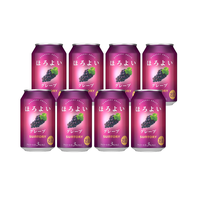 HOROYOI/和乐怡 低度果酒 气泡预调鸡尾酒 【8罐】葡萄味330ml