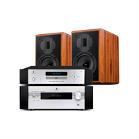  HiVi/惠威 发烧音箱 无源HIFI书架音响套装+木质脚架+避震底座