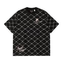 FILA FUSION 男装情侣款针织短袖衫 96A