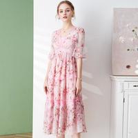  liedow/蕾朵 法式蕾丝 女士连衣裙