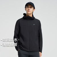 Pioneer Camp/拓路者 宽松 男士户外夹克 黑色 3XL