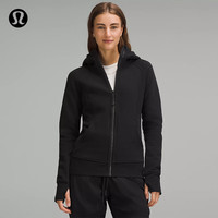  lululemon/露露乐蒙 拉绒 女士拉链连帽衫 黑色(LW4AWMS) 3XS /0