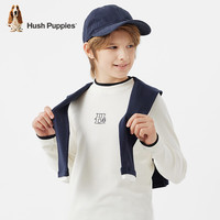 Hush Puppies/暇步士 舒适 儿童打底衫 米白色 105 cm