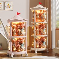 水天一方 玩具展示柜透明 无毒无异味 1层