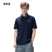 CAMEL/骆驼 透气吸汗 速干T恤 【东丽面料】黑夜蓝,男,A16BK08089 2XL