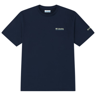 Columbia 26春夏新品男女吸湿速干修身短袖T恤XJ9809 464 远山蓝 M (175/96A)