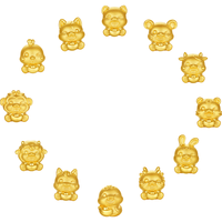  ZHOU LIU FU/周六福 5D硬金 女士黄金手链