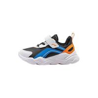 LI-NING KIDS李宁儿童运动鞋2025春季软底轻便男童女小童休闲鞋宝宝鞋 黑白蓝YKNT152-11-内里加绒 30 内长约19.6cm适合脚长18.6cm