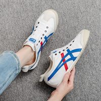  Onitsuka Tiger/鬼塚虎 一脚蹬穿脱 休闲鞋 【复古休闲】1183A360 白蓝红经典配色 40/7
