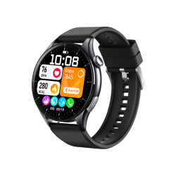 CH H100 医疗认证 智能手表  硅胶表带 曜石黑 46mm