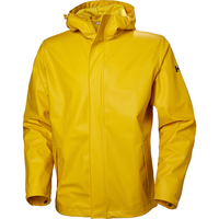HellyHansen Helly Hansen 男士苔藓连帽防水防风雨衣夹克 344必备黄 XX-Large