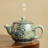  陶羽 开片可养 仿宋汝窑茶壶
