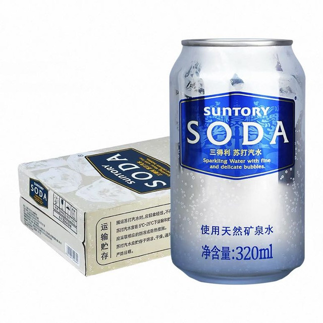 三得利 苏打水 320ml*24罐 箱装
