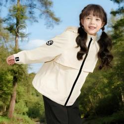 笛莎 女童春秋中大童儿童中长上衣