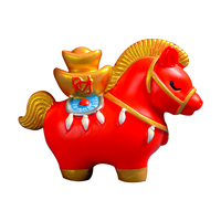  风水阁 马上有钱 小马摆件