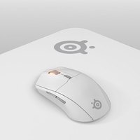 赛睿 冰玉白套装 QcK Large电竞鼠标垫+Rival3 Gen2无线游戏鼠标