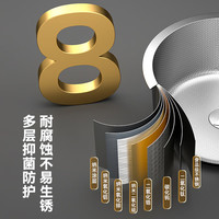 SSWW/浪鲸 迷你圆槽 厨房水槽 花瓶抽拉龙头