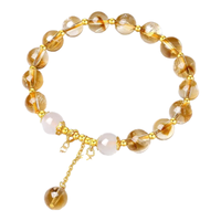  CHOW TAI SENG/周大生 一款多戴 黄水晶手串 纯银S925玉髓猫眼串珠