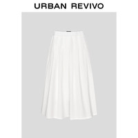 URBAN REVIVO 松紧腰超宽松 女士半裙