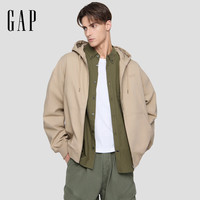 Gap/盖璞 刺绣logo 男士连帽外套