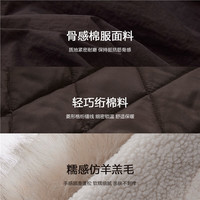 GIORDANO/佐丹奴 宽松中长款 女士棉衣外套 毛领