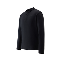  KOLON SPORT/可隆 保暖 男士抓绒长袖T恤 LHRT5WT849-BK 黑色 XL 180/100A