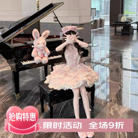 芙蝶之心Lolita哥特蓝色挂脖洋装jsk日常洛丽塔公主成人礼连衣裙 35cm裙撑 均码