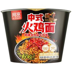阿宽 甜辣鸡肉味 火鸡面 鸡肉味干拌面12桶